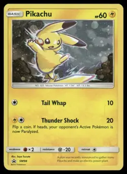 SWIRL 🌀 Sun & Moon Promo Pikachu - SM98 Holo Promo Pokemon TCG 2017 LP+ - Image 1