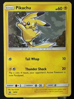 SWIRL 🌀 Sun & Moon Promo Pikachu - SM98 Holo Promo Pokemon TCG 2017 LP+ - Image 3