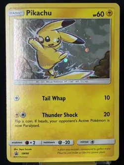 SWIRL 🌀 Sun & Moon Promo Pikachu - SM98 Holo Promo Pokemon TCG 2017 LP+ - Image 4