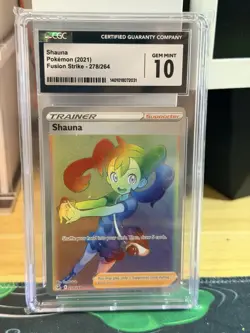 Pokemon Shauna Trainer Fusion Strike Secret Rare Holo 278/264 CGC 10 - Image 1