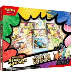 Pokemon TCG Ascended Heroes First Partner Deluxe Pin Collection Box Sealed New - Image 1