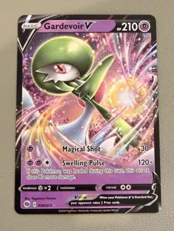 Pokemon TCG Gardevoir V Holo Rare 210 HP 016/073 Champion's Path English 2020 - Image 1