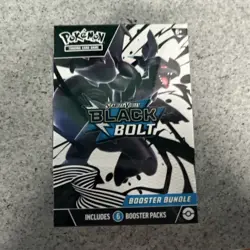 Pokemon TCG Scarlet & Violet Black Bolt Booster Bundle 6 Packs English Zekrom - Image 1