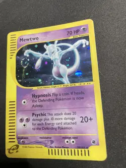 Mewtwo Expedition Holo Rare E-Reader Pokemon 020/165 MP Swirl! - Image 2
