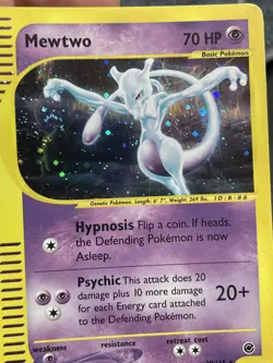 Mewtwo Expedition Holo Rare E-Reader Pokemon 020/165 MP Swirl! - Image 3