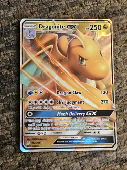 Pokemon Dragonite GX Full Art Ultra Rare Holo Unified Minds 152/236 HP 250 - Image 1