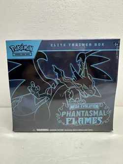 Pokemon Mega Evolution Phantasmal Flames Elite Trainer Box ETB- FACTORY SEALED - Image 1