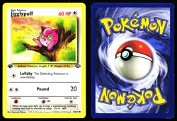 JIGGLYPUFF 54/64 COMMON JUNGLE POKEMON 1ST EDITION MP - Image 3