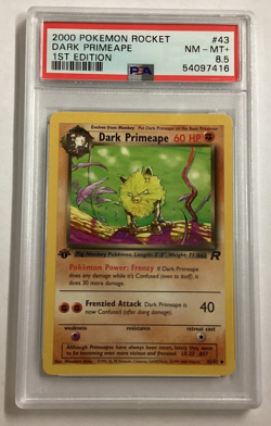 Pokemon Team Rocket 1st Edition DARK PRIMEAPE PSA 8.5 (7416) Graded Power - Image 1