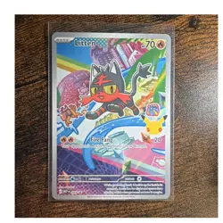 Litten 045 Full Art Promo First Partner Collection 30th Anniversary Pokemon - Image 1