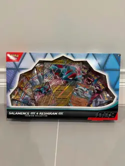 Pokemon TCG Salamence ex & Reshiram ex Premium Collection Box Sealed New - Image 1