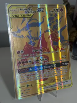 Pokemon Tcg 2021 Reshiram & Charizard GX Tag Team Black Star Promo SM247 Jumbo - Image 1
