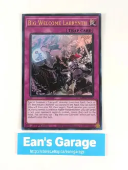 YuGiOh 1st Edition Big Welcome Labrynth RA04-EN104 Ultra Rare - MN - Image 2