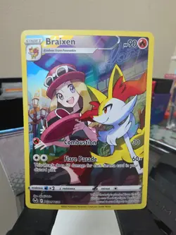 Braixen TG01/TG30 Pokemon TCG Silver Tempest Trainer Gallery NEAR MINT NM - Image 1