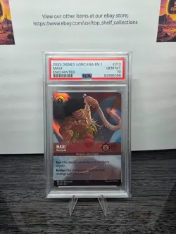 2023 Disney Lorcana Maui Hero to All Enchanted #212 PSA 10 GEM MINT 1st Print - Image 1