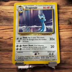 Pokemon Dragonair Base Set Unlimited 18/102 Non Holo Rare Lightly Played - Image 1