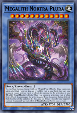 Yugioh! Megalith Notrah Plura DOOD-EN034 SUPER RARE Doom of Dimensions PREORDER - Image 1
