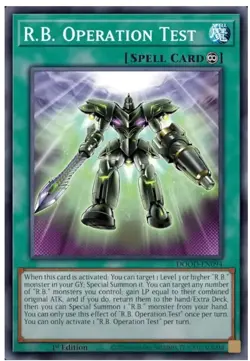 Yugioh! R.B. Operation Test DOOD-EN094 SUPER RARE Doom of Dimensions PREORDER - Image 1