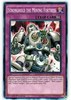 Yugioh! Stronghold the Moving Fortress - YGLD-ENC39 - Common - 1st Edition Near - Image 1