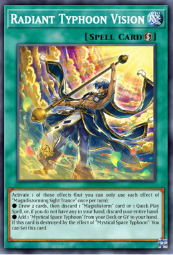 Yugioh! 3x Radiant Typhoon Vision DOOD-EN063 COMMON Doom of Dimensions PREORDER - Image 1