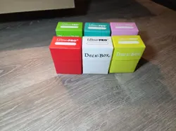 Ultra Pro 60 Card Deck Box Set of 6 Magic, Pokemon, Yugioh, Lorcana, Storage Box - Image 1