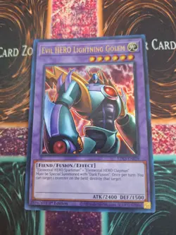 Yugioh Evil HERO Lightning Golem LDS3-EN028 Ultra Rare 1st Edition Near Mint - Image 1
