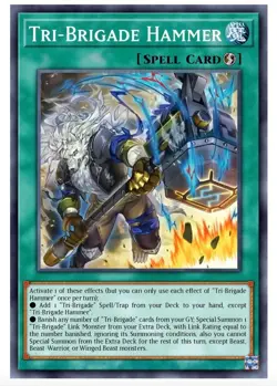Yugioh! Tri-Brigade Hammer DOOD-EN068 Doom of Dimensions PREORDER - Image 1