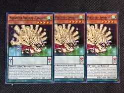 3x YuGiOh! - Majespecter Porcupine - Yamarashi MP25-EN306 Common 1st Edition NM - Image 1