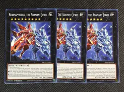 3x YuGiOh! - Rubysapphirus, The Adamant Jewel MP25-EN414 Common 1st Edition NM - Image 1