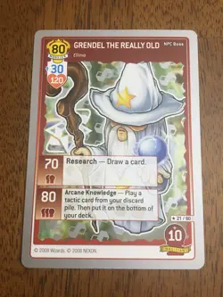 MapleStory iTCG Grendel The Really Old 21/60 Silver 2008 WOTC Trading Card Game - Image 1