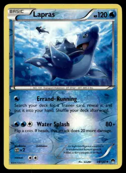 Lapras XY - BREAKpoint Reverse Holo 28/122 Pokemon TCG - Image 1