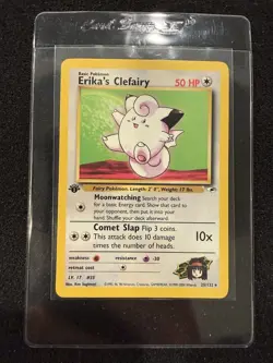 Pokemon Erika's Clefairy 1st Edition Gym Heroes 25/132 Rare NM+ - Image 1