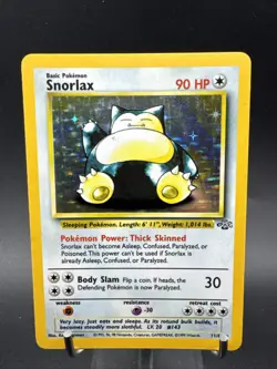 Pokemon Card Snorlax Holo Unlimited Jungle Set WotC 1999 Ultra Rare 11/64 - Image 3