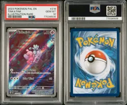 PSA 10 TINKATINK #216 2023 POKEMON PAL EN-PALDEA EVOLVED ILLUSTRATION RARE - Image 3