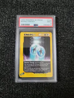 Pokemon Skyridge Set Regular Finish Bounce Energy 142/144 - PSA 9! Mint! PK553 - Image 1