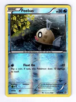 Feebas XY - Primal Clash #43 (2015) Common Reverse Holo NM Pokemon - Image 1
