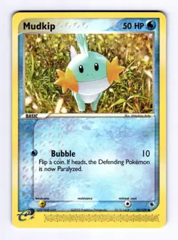Mudkip - 59/109 Ruby and Sapphire #59 (2003) Common NM Pokemon - Image 1