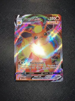 Pokemon TCG Flareon Vmax SWSH07: Evolving Skies 018/203 Ultra Rare - Image 2