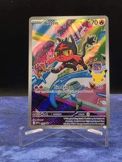 Pokemon TCG - Litten - First Partner Illustration Promo 044 30th Anniversary - Image 1
