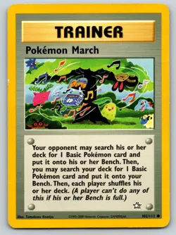 Pokemon March 102/111 Common Neo Genesis Pokemon Unlimited HP/DMG - Image 1