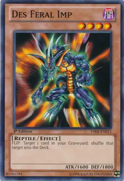 Des Feral Imp - YSKR-EN015 - Common - Unlimited Edition Near Mint Yugioh! Card - Image 1