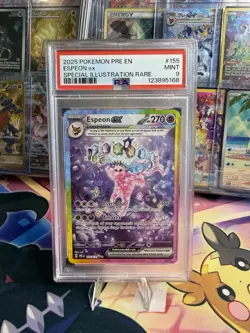 POKEMON ESPEON EX SIR 155/131 SV: PRISMATIC EVOLUTIONS PSA 9 MINT - Image 1