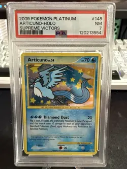 PSA 7 NM Articuno Holo #148 Pokemon Platinum Supreme Victors 2009 - Image 1