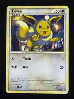 Eevee 56/95 Pokemon TCG HGSS Call of Legends Common Moderate Play MP - Image 1