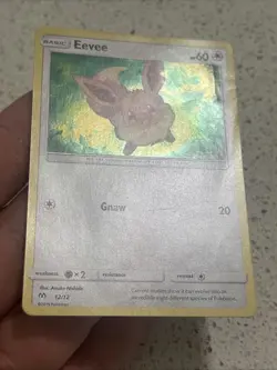 Pokemon TCG Eevee 012/012 McDonald's 2019 Promo Holo English 2019 Gnaw 20 - Image 2