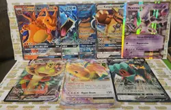 Pokemon Jumbo Card Lot Assorted Charizard Blastoise Mewtwo Dragonite ++ Lot RARE - Image 1