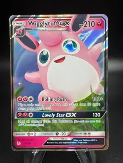 Pokemon Hidden Fates WIGGLYTUFF GX Ultra Rare #42/68 - Image 1
