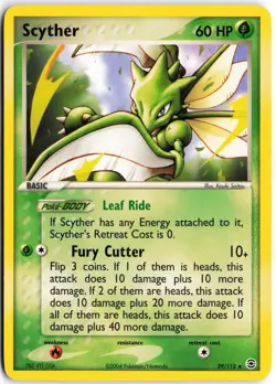 Scyther 29/112 Rare FireRed & LeafGreen Pokemon NM - Image 1