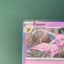 Pokemon Prismatic Evolutions | ESPEON | 033/131 | Cosmos Holo Costco SWIRL - Image 5