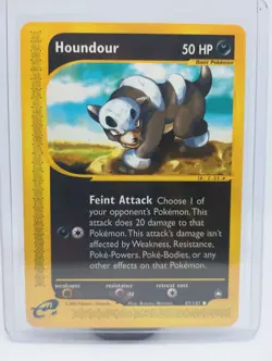 Houndour 87/147  Aquapolis Common Vintage Pokemon TCG E-reader card - Image 1
